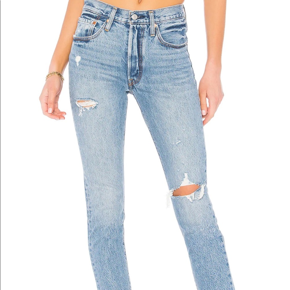 NWOT Free People Authentic 501 Levi’s Skinny Jeans